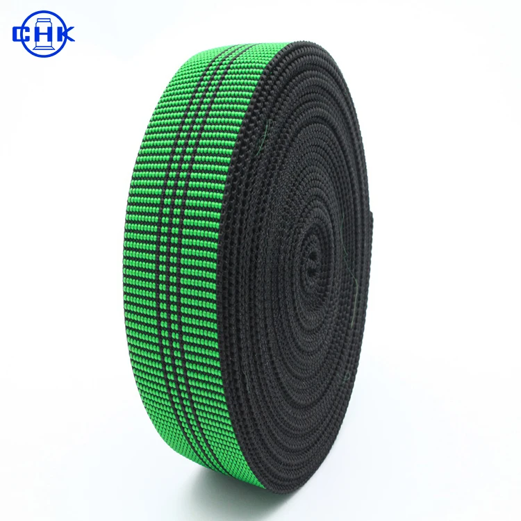 Cheaper Factory Price High Elasticity Band Colored Sofa Webbing for Furniture Furniture for Shoes and Bags Sustainable 4mm-100mm