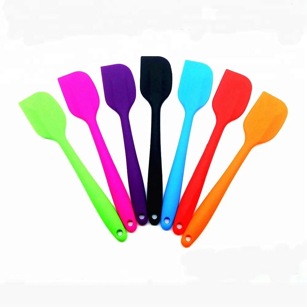 Heat Resistant Silicone Baking Spoons Spatula With Stainless Steel Core for Cooking Baking