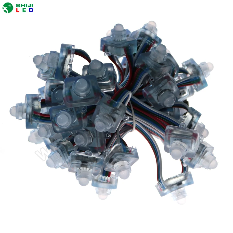 DMX flat F8 RGB led pixel light 50pcs/ string led for sign addressable 2811/dmx/2818