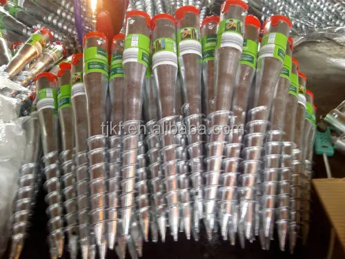 ground screw pole anchor for fence