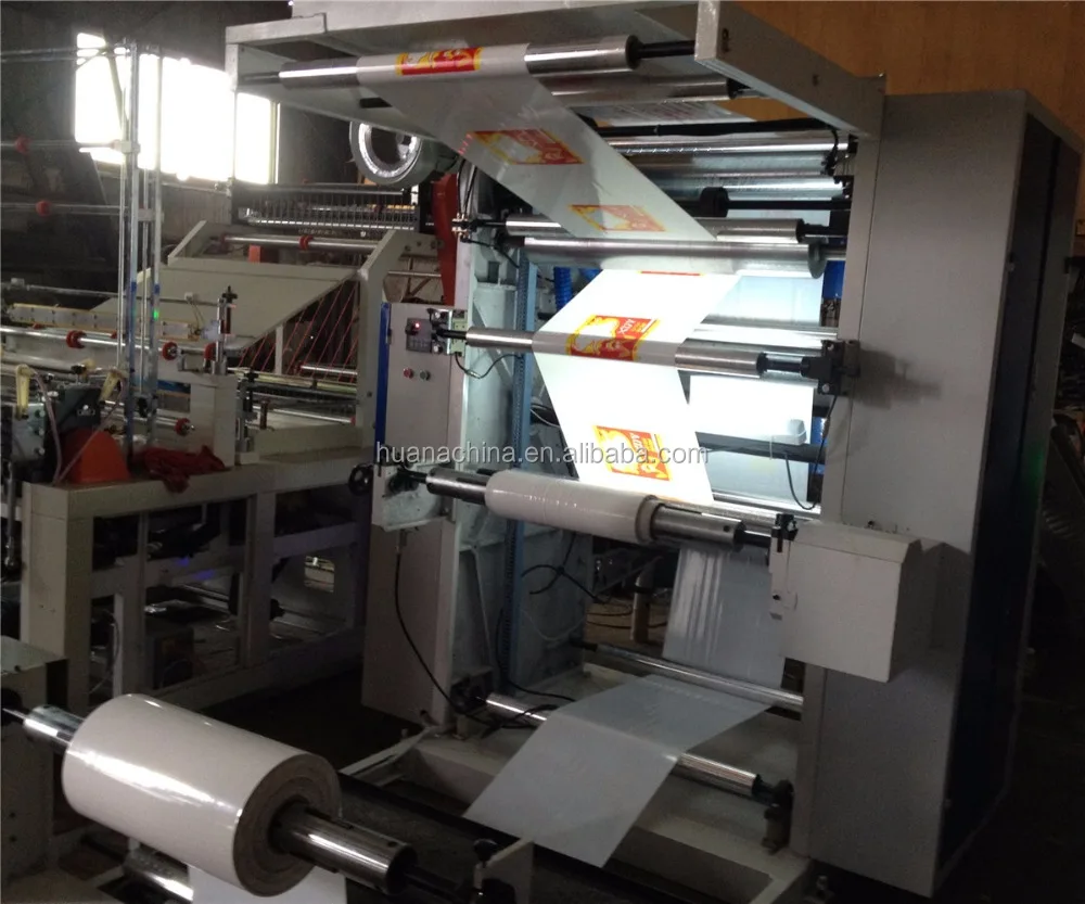 Plastic high speed flexographic printing machine