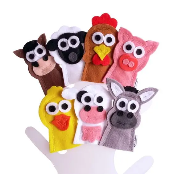 Куклы на пять пальцев для детей дошкольного возраста с тремя маленькими свиньями