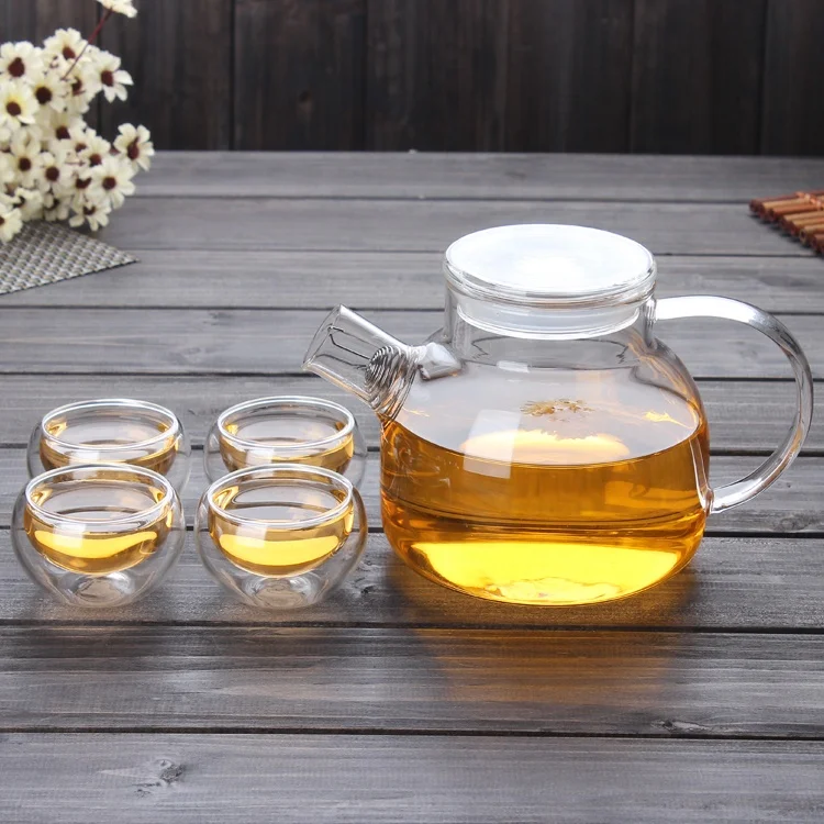 Custom Glass Teakettles Stovetop Safe glass teapot borosilicate glass teapot and kettle