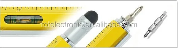 Exclusive idea 5 in 1 Promotion multi tool pen with SCHRAUBENDREHER