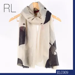 Rulan animal printed polyester fashion head scarf turban lady scarf