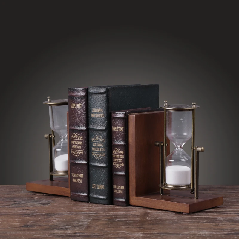 Customized Study Decor Resin Stand Hourglass Book Holders