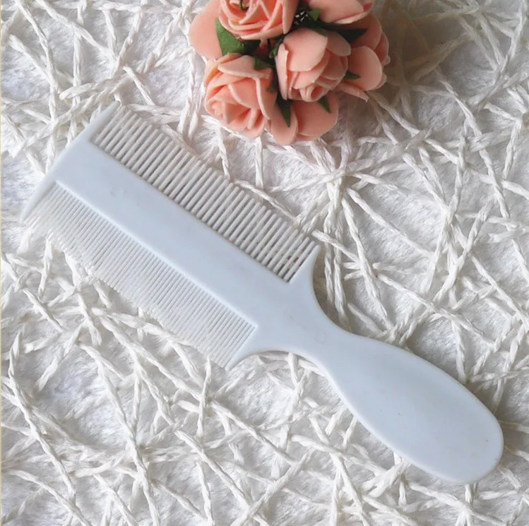 Оптовая продажа, школьный детский двухсторонний пластиковый гребень с длинной ручкой, гребень для вшей и Nit с густыми грубыми зубцами