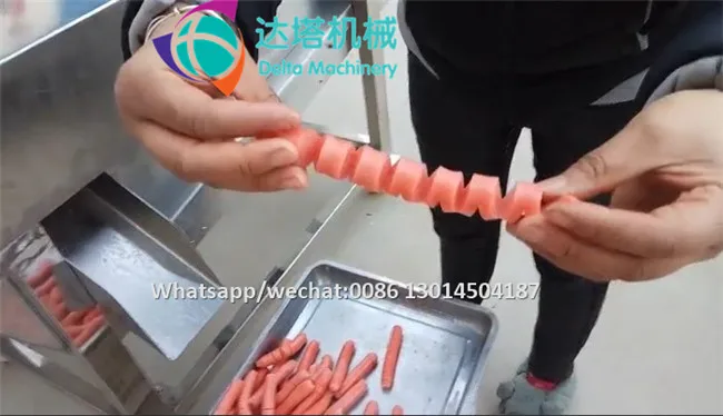 Professional Flower shape sausage cutting machine sausage roll cutter machine