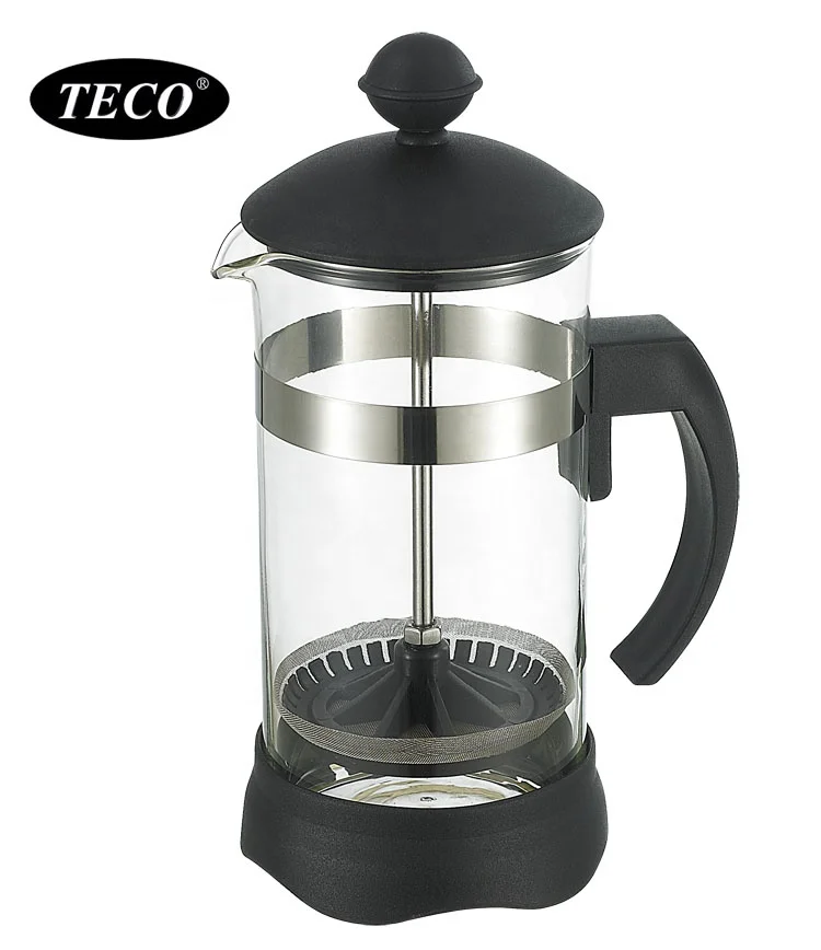 Heat Resistant Yellow Color Plastic Cafetiere French Press 350ml With Filter