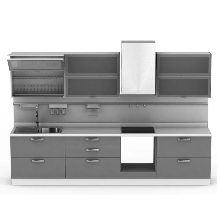 Solid Wood High Quality Simple Design Modern Kitchen Cabinet