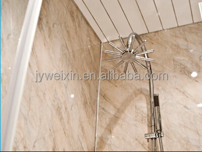 (sample order) 1M wide PVC wall panel with fashion designs in 10mm thickness