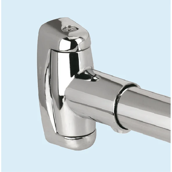 Stainless steel curved shower curtain rod