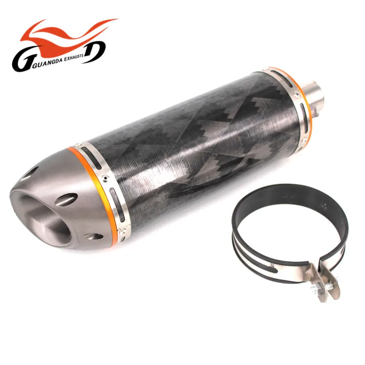 Выхлопной глушитель для мотоцикла из углеродного волокна