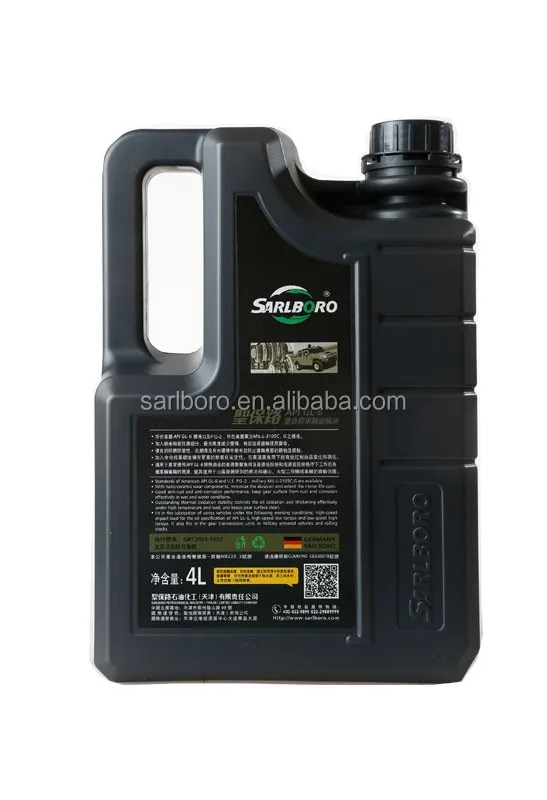 Sarlboro brand automotive gear oil API GL-6 SAE 85w140 lubricants for large mechanical vehicle