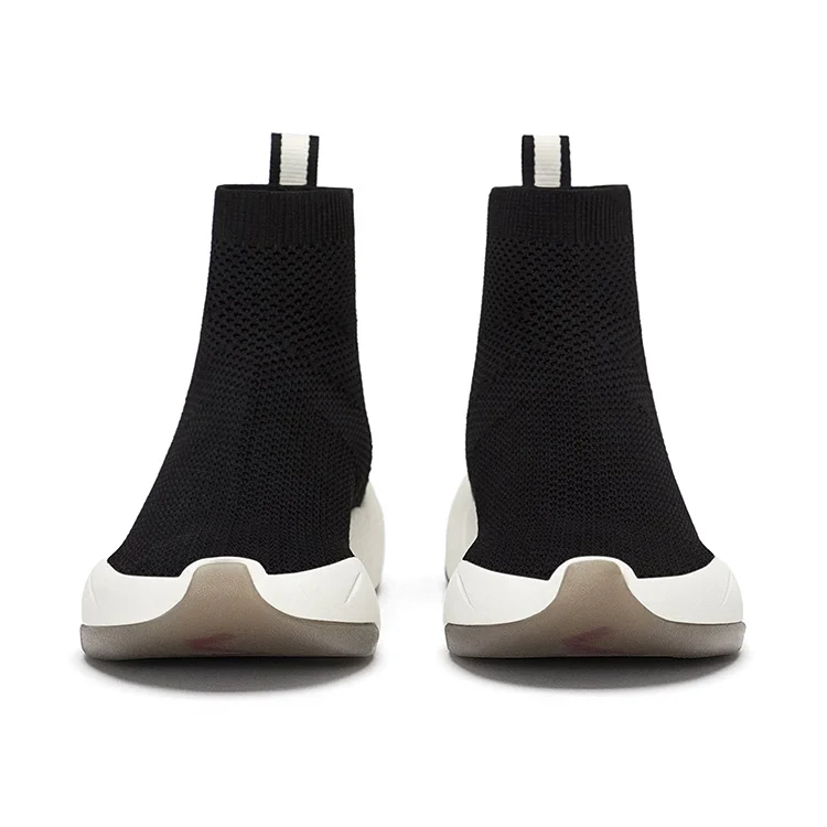 Fashion Shoes Casual High Neck Ladies Casual Shoes Women Sneaker Knit Flats