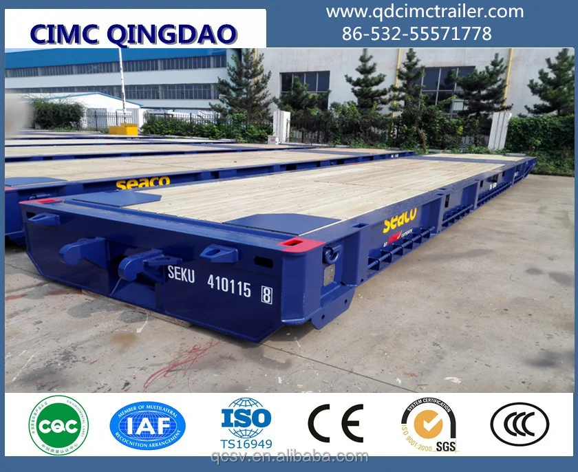 100ton CIMC brand Ro-Ro trailer mafi roll semi trailer