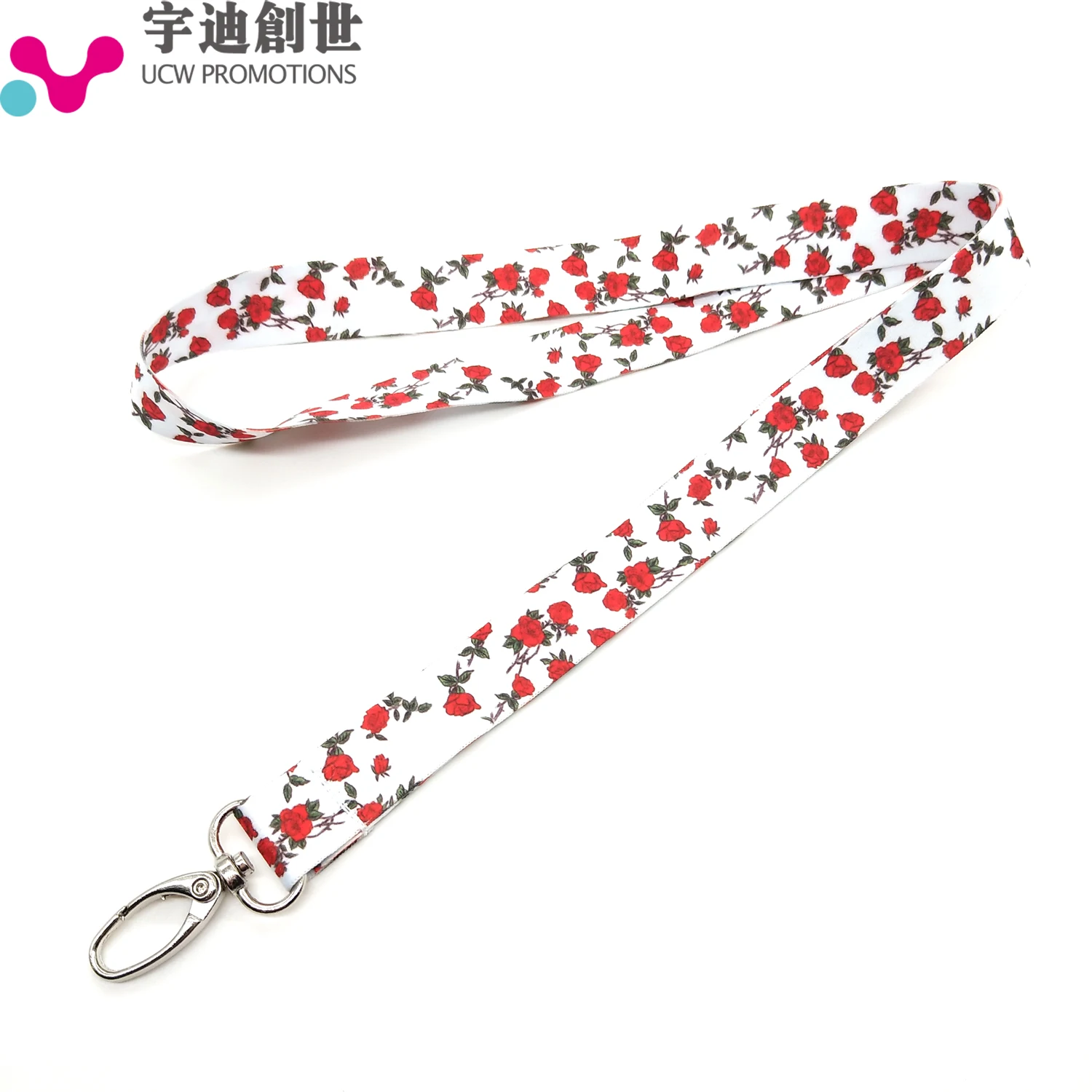 Free Sample Heat Transfer Lanyard Cheap Custom Logo Lanyard for ID Card Badge Holder
