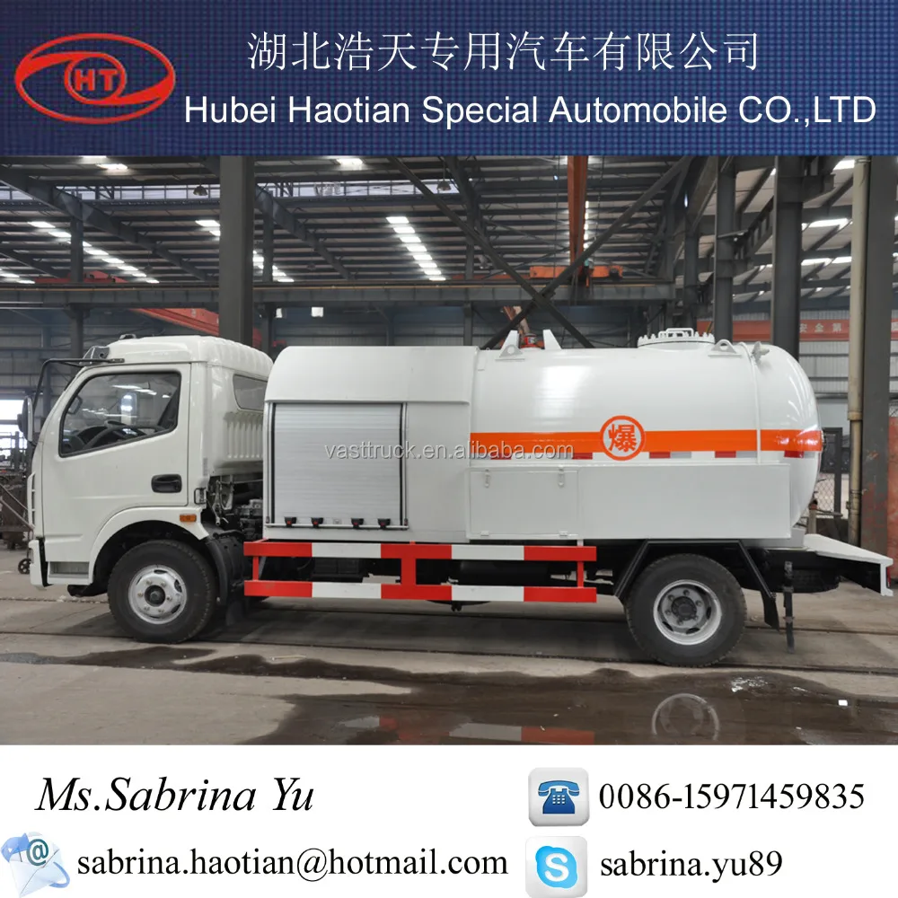Chinese mini LPG 5ton delivery truck,Liquefied Gas Tanker truck