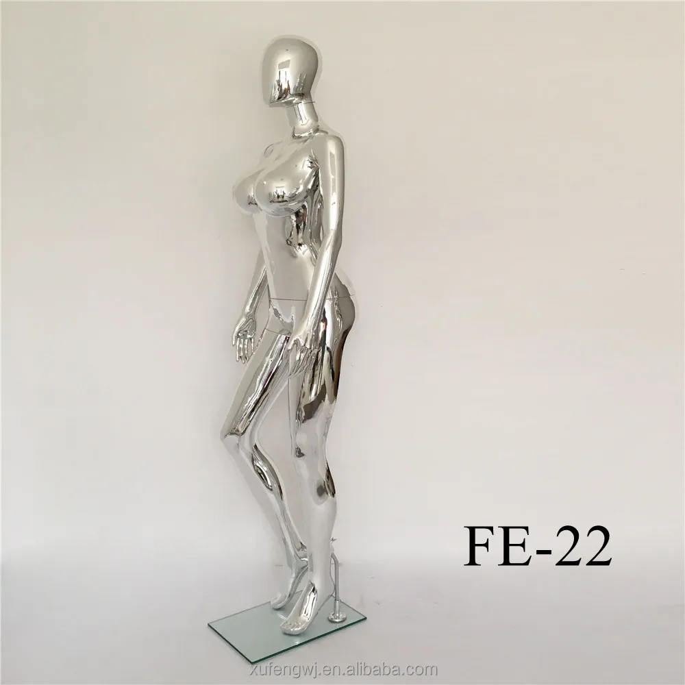 
No face inflatable sliver glossy plastic sexy female mannequin factory wholesale FE-22 