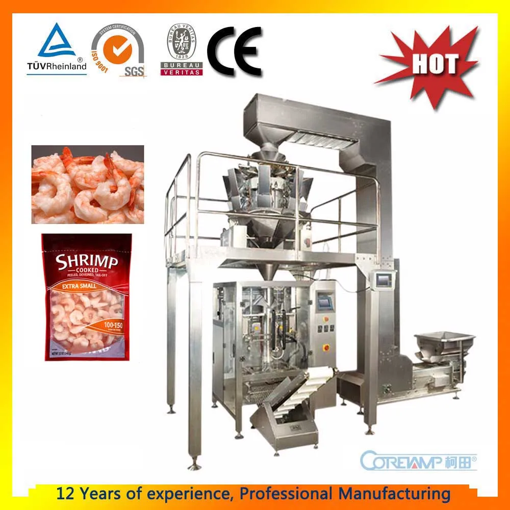 Full Automatic Seafood Packing Machine for Dry Food/Shrimp Cracker/Fish/Squid