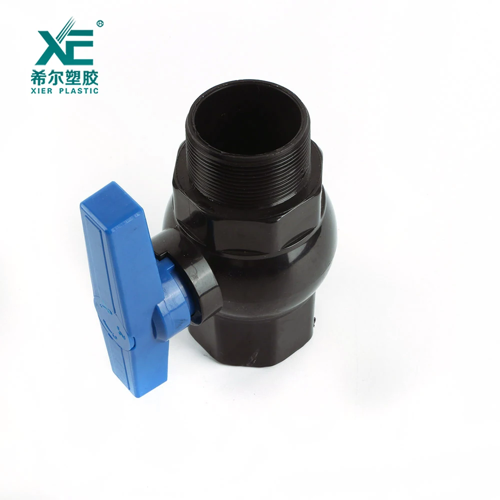 Free sample custom support 1  - 2 inch plastic female male F/M PVC ball valve