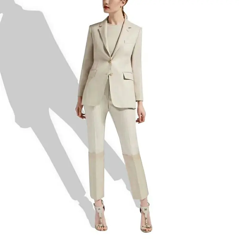 Wholesale Office Wear Slim Fitted Blazers Suits Women