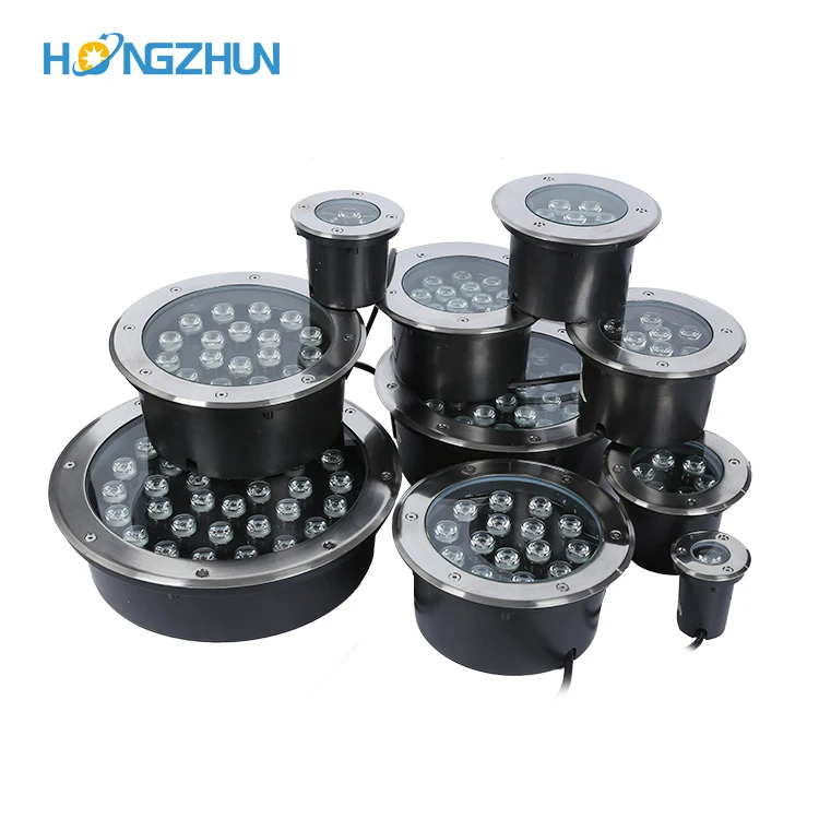 IP67 Outdoor waterproof Warm White recessed Stainless Steel 6w 9w 12w 15w 18w 24w LED underground lights
