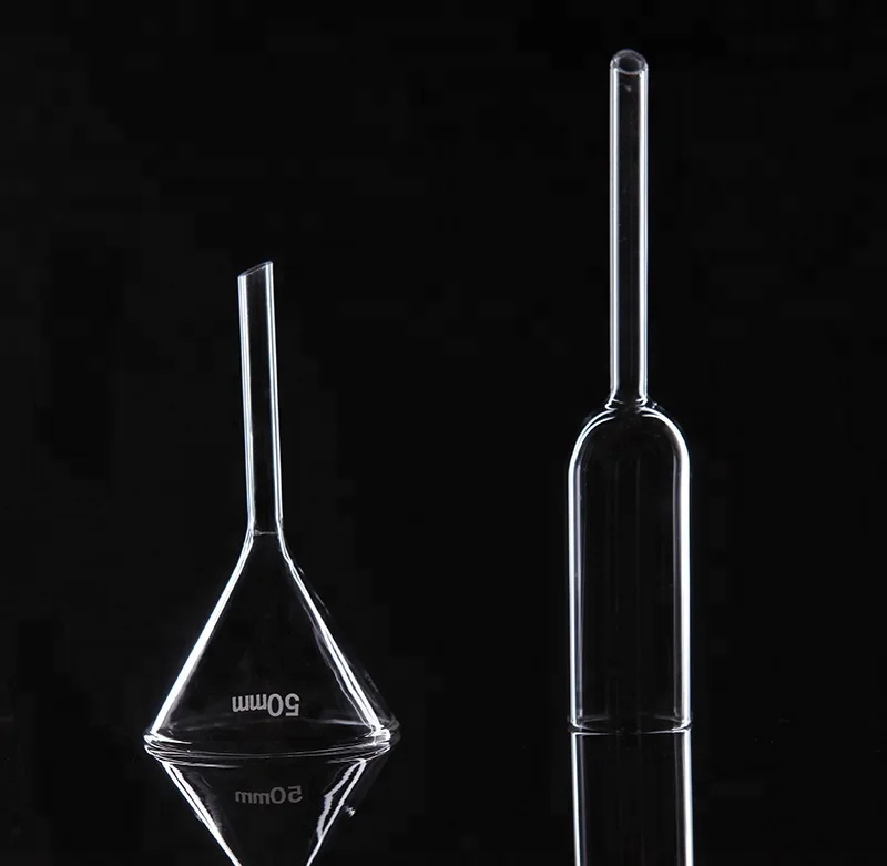 Lab 50mm Borosilicate Glass Short Stem Funnel