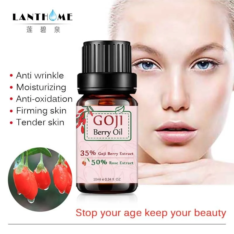 Lanthome Skin Care 100% Pure Natural Organic Anti Aging Rose Goji Berry Seed Massage Essential Oil