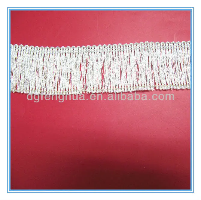 Mini Fashion fringe tassel  for garment accessories & White rayon fringe for clothes