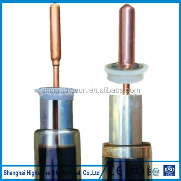 Низкая цена, солнечная стеклянная вакуумная трубка с тепловой трубкой для солнечного коллектора