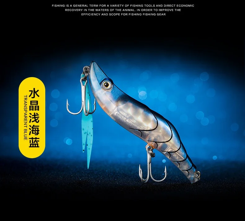 New Shrimp Squid Flashing LED Jig Squid Jig Hooks Yamashita Squid Jig 8CM/15G