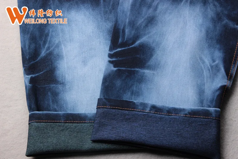 Cotton polyester satin soften denim fabric for women jeans