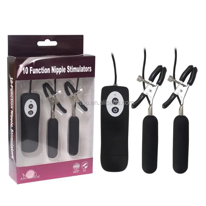 women sex toy 10 function nipple stimulators vibrating nipple clamps