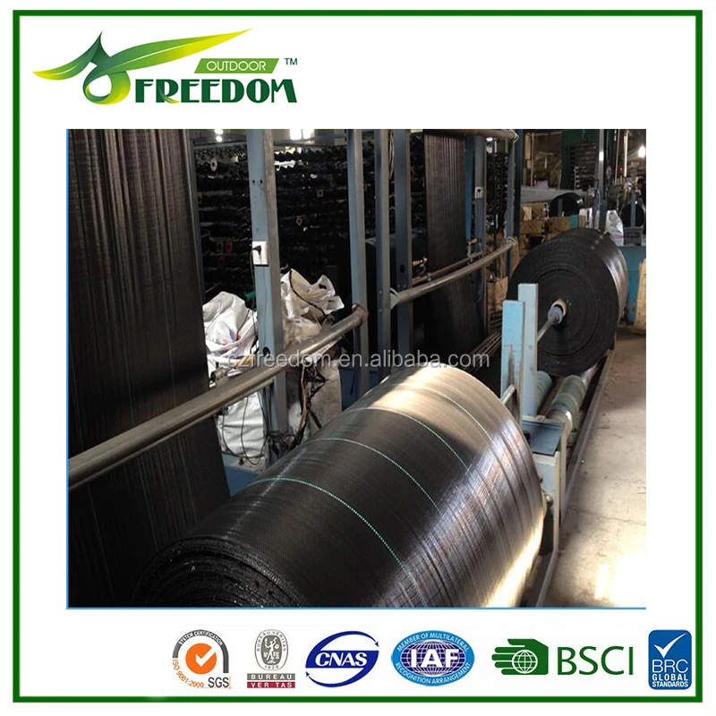 UV stabilised eco-friendly pp woven landscape fabric garden weed control/garden mulch sheet/weed mat