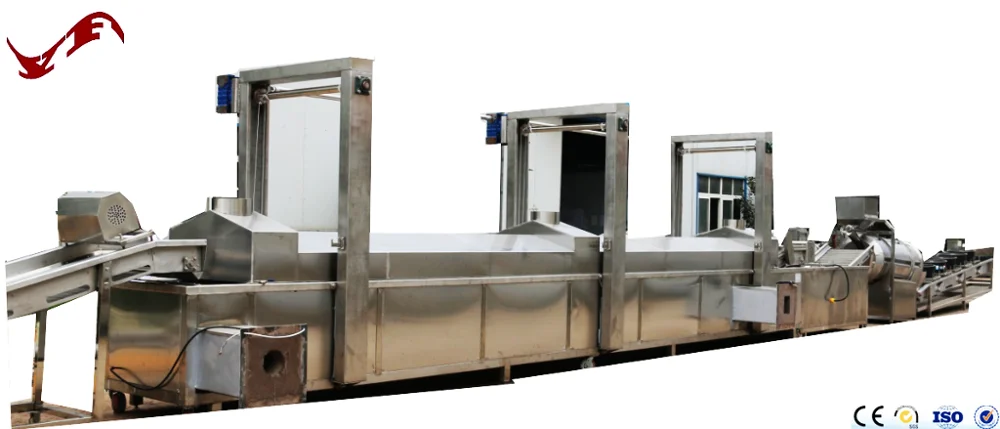 
Multifunction continuous fryer/frying machine fried production line for meat, beef, mutton, peanut 
