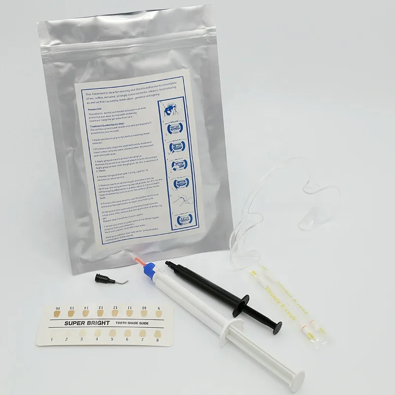 
35%Carbamide Peroxide Dental whitening gel kit Teeth Whitening Dual Syringe Gel 