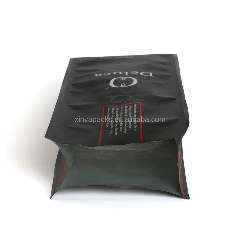 Custom printed your own design 5oz/6oz/7oz/8oz/10oz/11oz/12oz/15oz/16oz/20oz/25oz/30oz Side Gusset Coffee  Bag with air valve