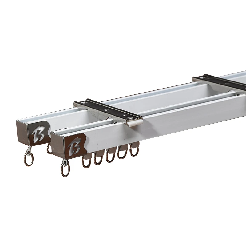 metal ceiling rail ivory curtain rod