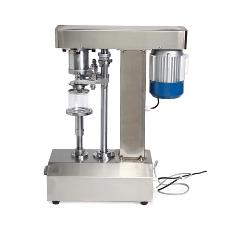 
New Design High Efficiency Beverage Drink Soda Aluminium Cap Sealing Machine/PET Can Seamer for milk tea shop 