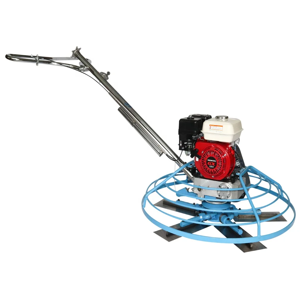 Easy operation walk-behind  concrete power trowel with height adjustable handle