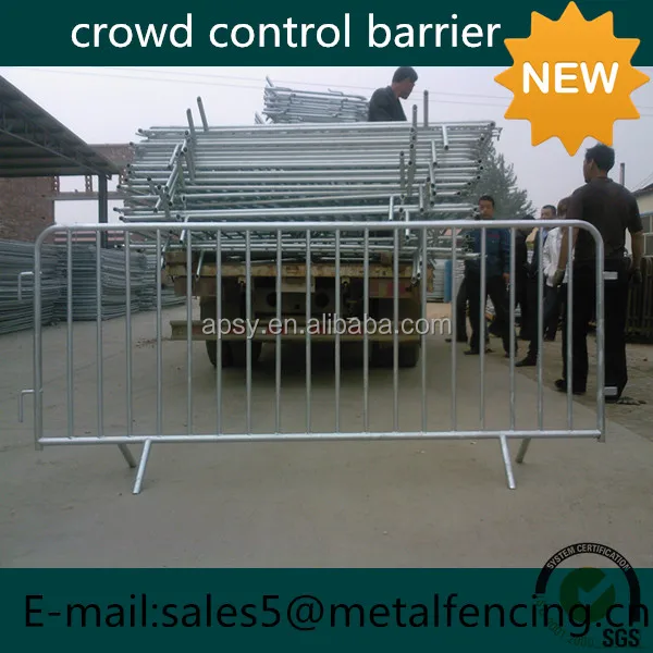 
Hot sell Heavy duty galvanised traffic road safety pedestrian crowd control barriers 