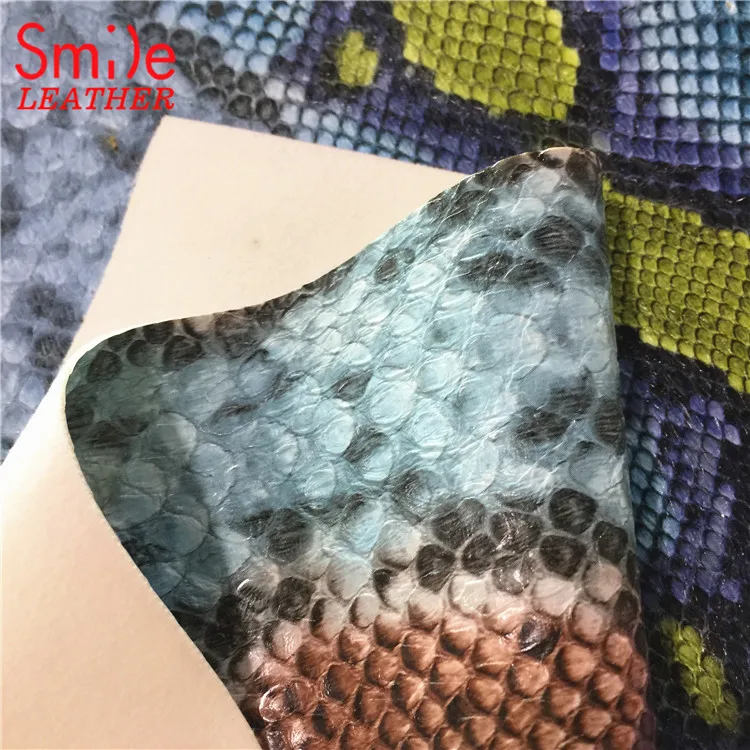 Fashion Snake Synthetic PVC PU Artificial Leather Used Bags Shoes Sofa Garment Top Quality