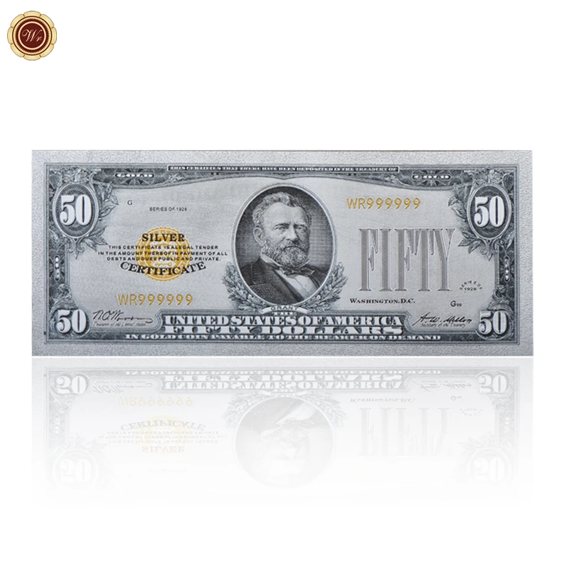 Amazon Hot Sale US Dollar Banknote 1928 Money 50 Dollar Gold Foil US Dollar Banknote For Collection