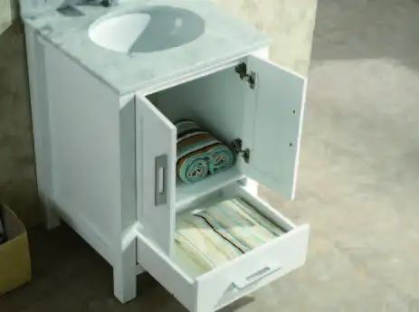 Factory Direct Sale Modern Style Free Standing Bathroom Vanity Furniture with Countertop