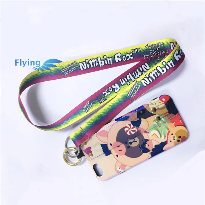 Promotional Sublimated Lanyard Printed  With Id Badge Holder