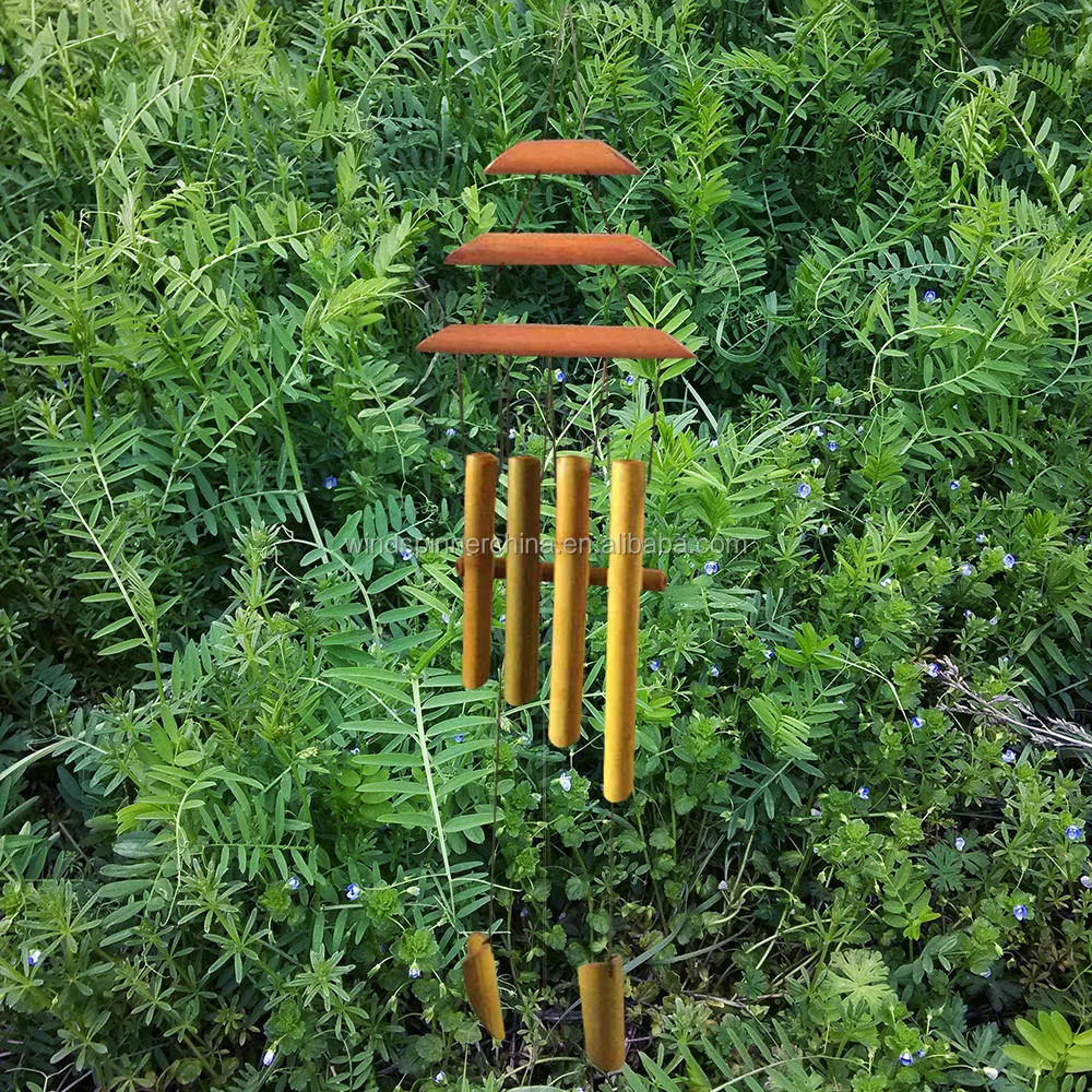 
Wholesale natural bamboo wind chime-34"H 