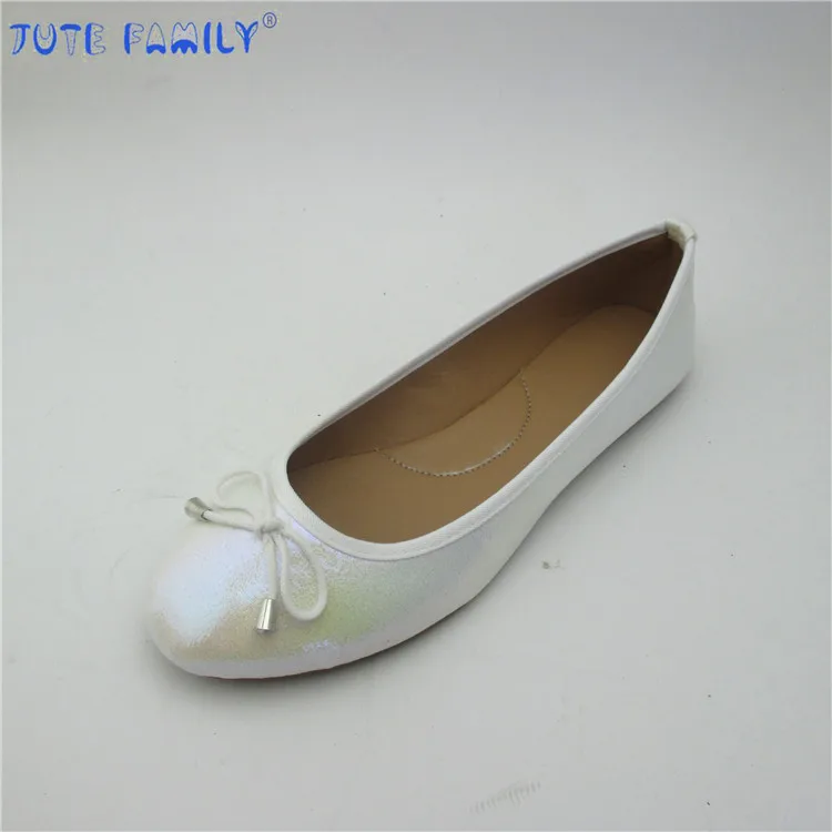 Wholesale Spring Summer PU Material Women Flats Ladies Ballet Casual Shoes