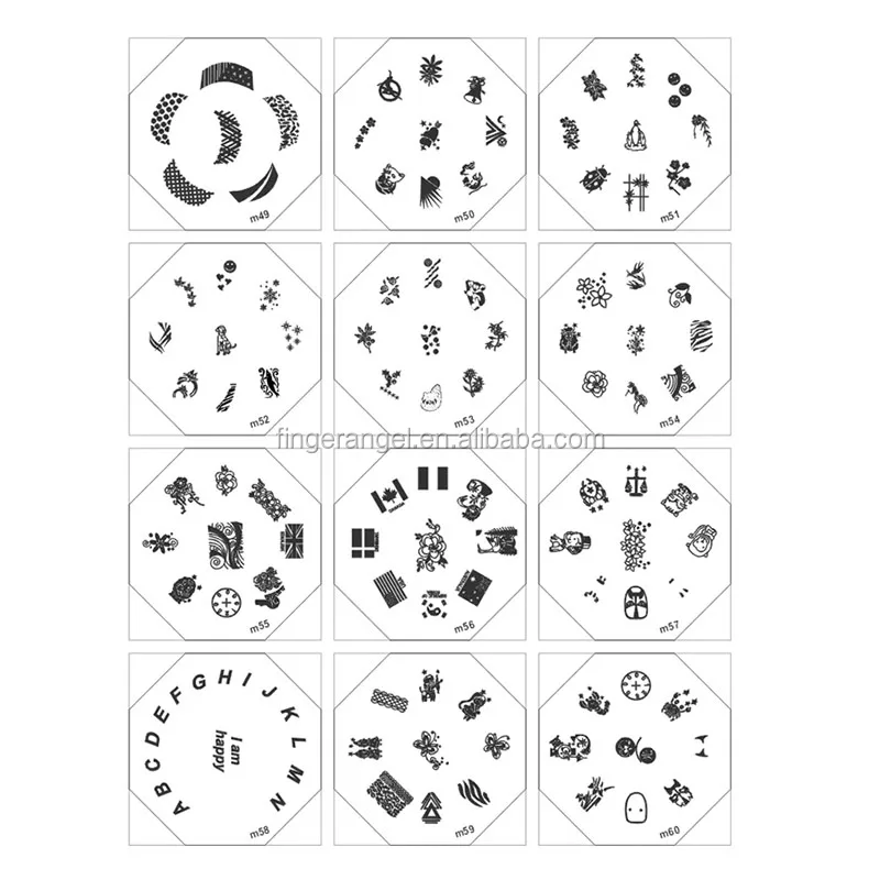 Mix Designs Fashion Manicure Nail Art Image Stamping Plate