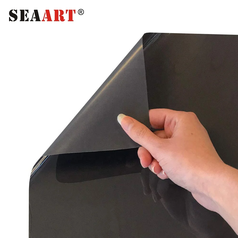 Seaart S917 Heat Transfer Materials Grey HTV Vinyl Soft Super Thin PU Hot Fix Transfer for Clothing Film 1 Roll Dark 50cmx25m
